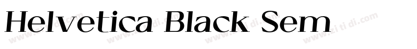 Helvetica Black Sem字体转换